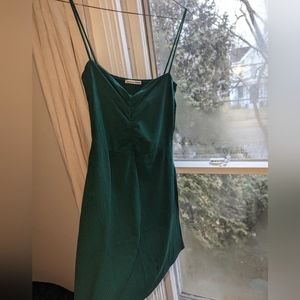 Reformation Jeans Medium Hunter Green Stretch Mini Dress